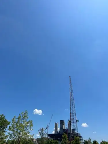 Blue skies and city dreams.